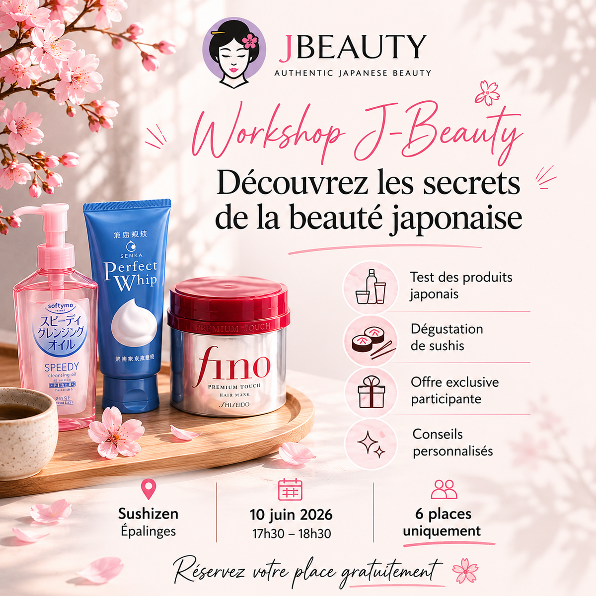 Workshop découverte Jbeauty - Gratuit